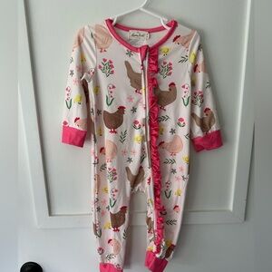 Ruffle Zip Romper Marie Nicole